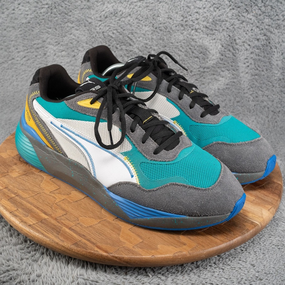 [388617-02] Mens Size 13 Puma RS-METRIC ENERGY Gray Green Blue